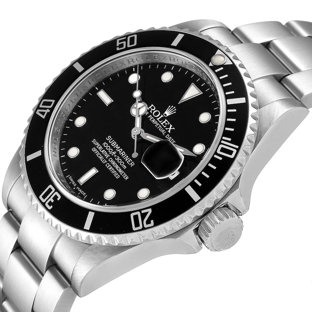 Rolex Black Stainless Steel Submariner 16610 Men's Wristwatch 40 MM
Rolex Black Stainless Steel Submariner 16610 Men's Wristwatch 40 MM