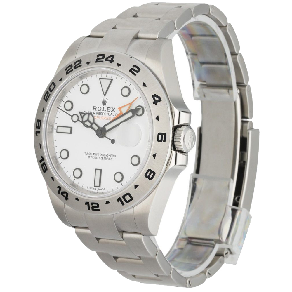 Rolex White Stainless Steel Oyster Perpetual Explorer II 216570 Men's Wristwatch 42 MM
Rolex White Stainless Steel Oyster Perpetual Explorer II 216570 Men's Wristwatch 42 MM