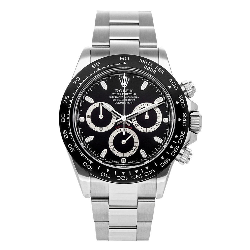 Rolex Black Stainless Steel Cosmograph Daytona 116500LN Men's Wristwatch 40 MM