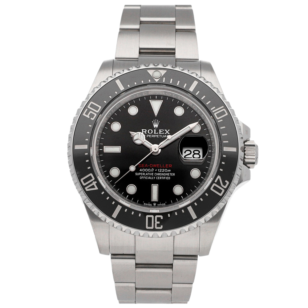 Rolex Black Stainless Steel Sea-Dweller 4000 126600 Men's Wristwatch 43MM