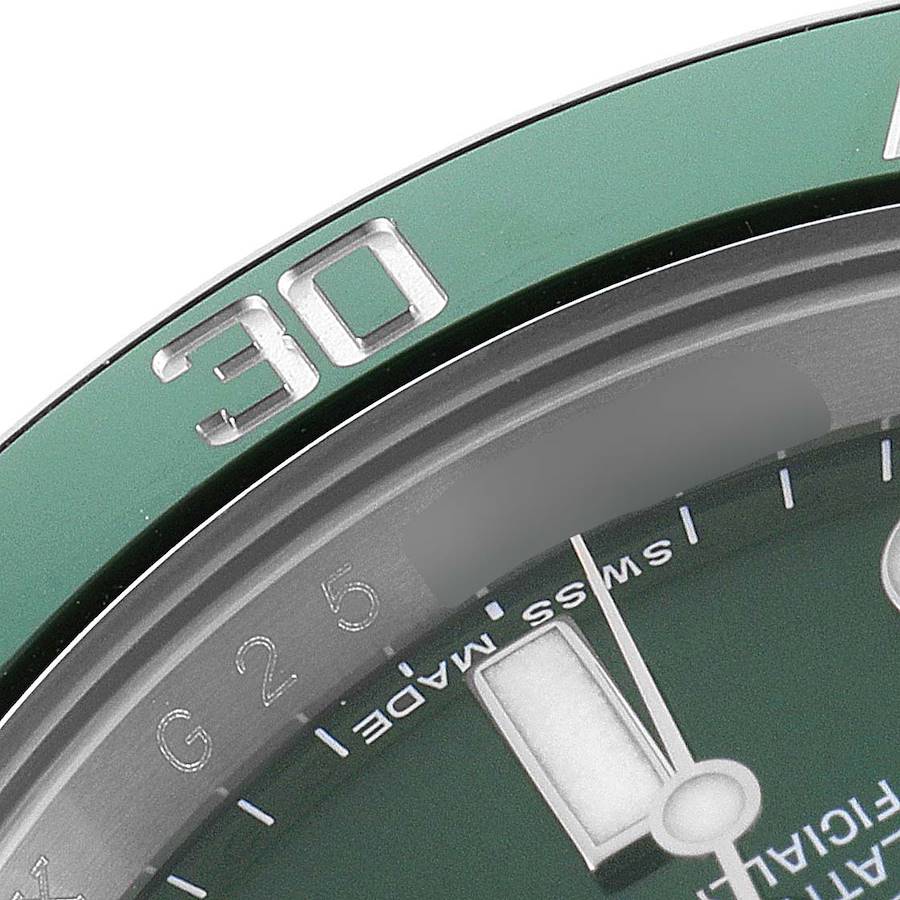 Rolex Green Stainless Steel Submariner Hulk 116610LV Men's Wristwatch 40 MM9