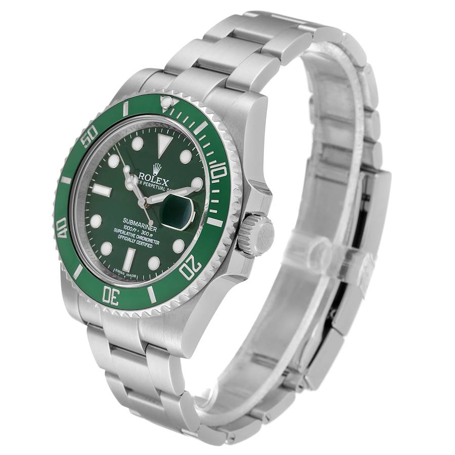 Rolex Green Stainless Steel Submariner Hulk 116610LV Men's Wristwatch 40 MM4