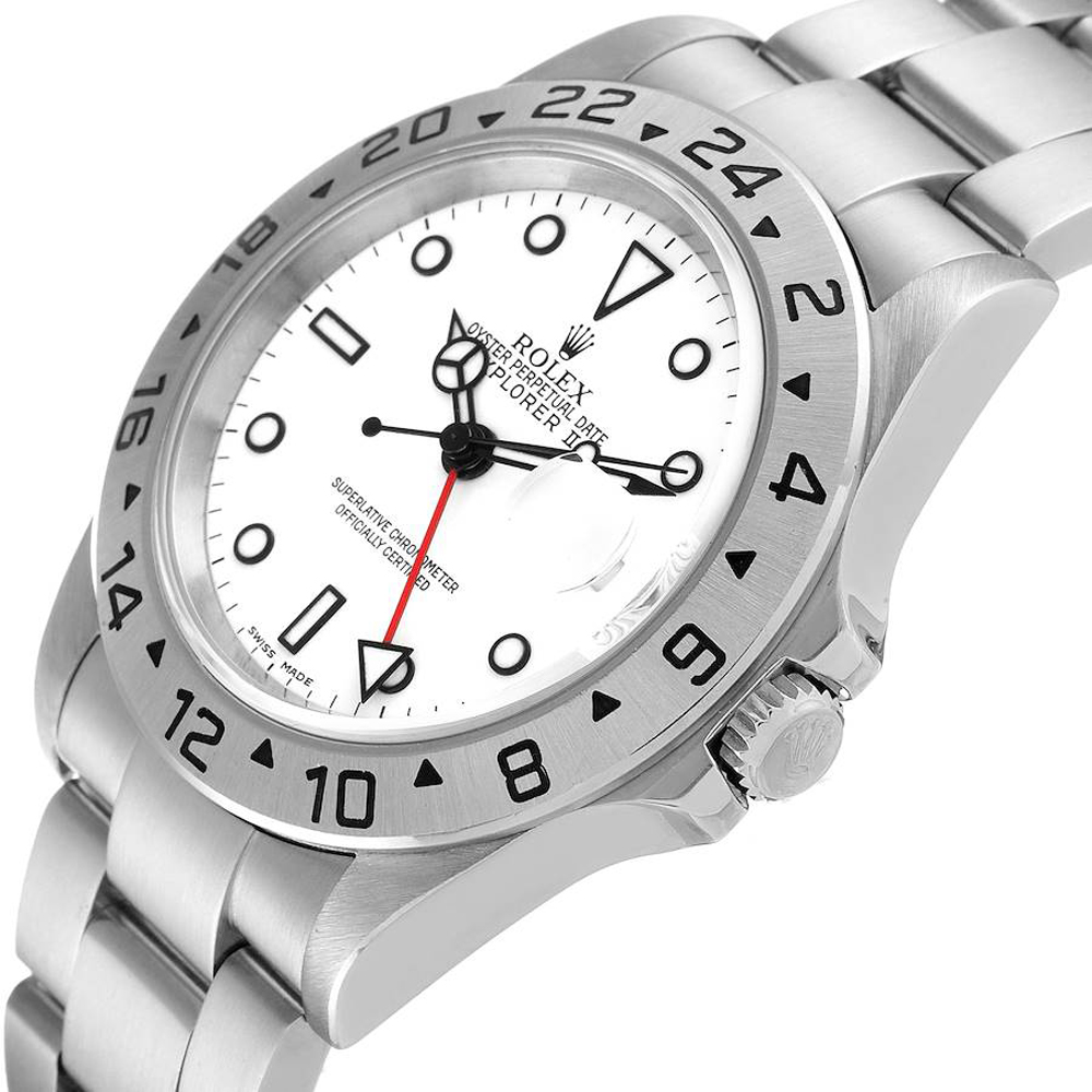 Rolex White Stainless Steel Explorer II 16570Automatic Men's Wristwatch 40 MM
Rolex White Stainless Steel Explorer II 16570Automatic Men's Wristwatch 40 MM