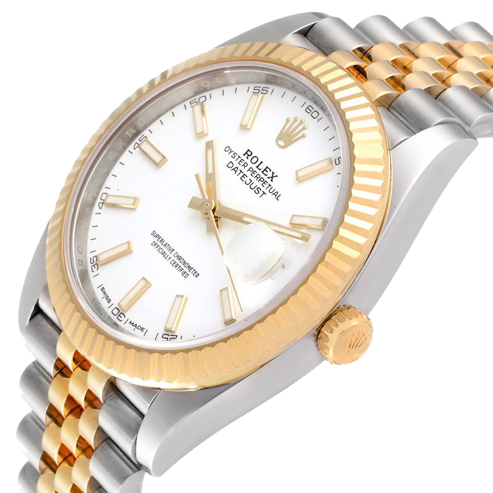Rolex White 18K Yellow Gold And Stainless Steel Datejust 126333 Men's Wristwatch 41 MM
Rolex White 18K Yellow Gold And Stainless Steel Datejust 126333 Men's Wristwatch 41 MM