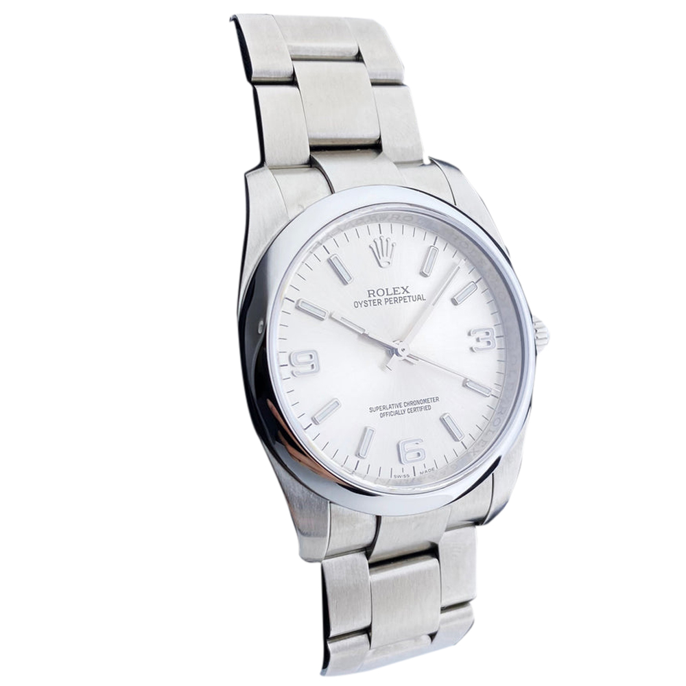 Rolex Silver Stainless Steel Oyster Perpetual 116000 Men's Wristwatch 36 mm
Rolex Silver Stainless Steel Oyster Perpetual 116000 Men's Wristwatch 36 mm