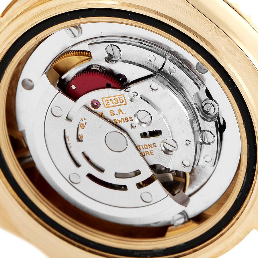 Rolex White Yellow Gold Yacht-Master 68628 Automatic Men's Wristwatch 35 Mm