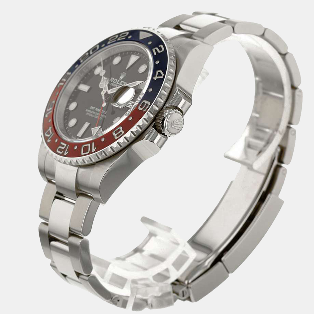 Rolex Black Stainless Steel GMT Master II 126710BLRO Men's Wristwatch 40 mm
Rolex Black Stainless Steel GMT Master II 126710BLRO Men's Wristwatch 40 mm