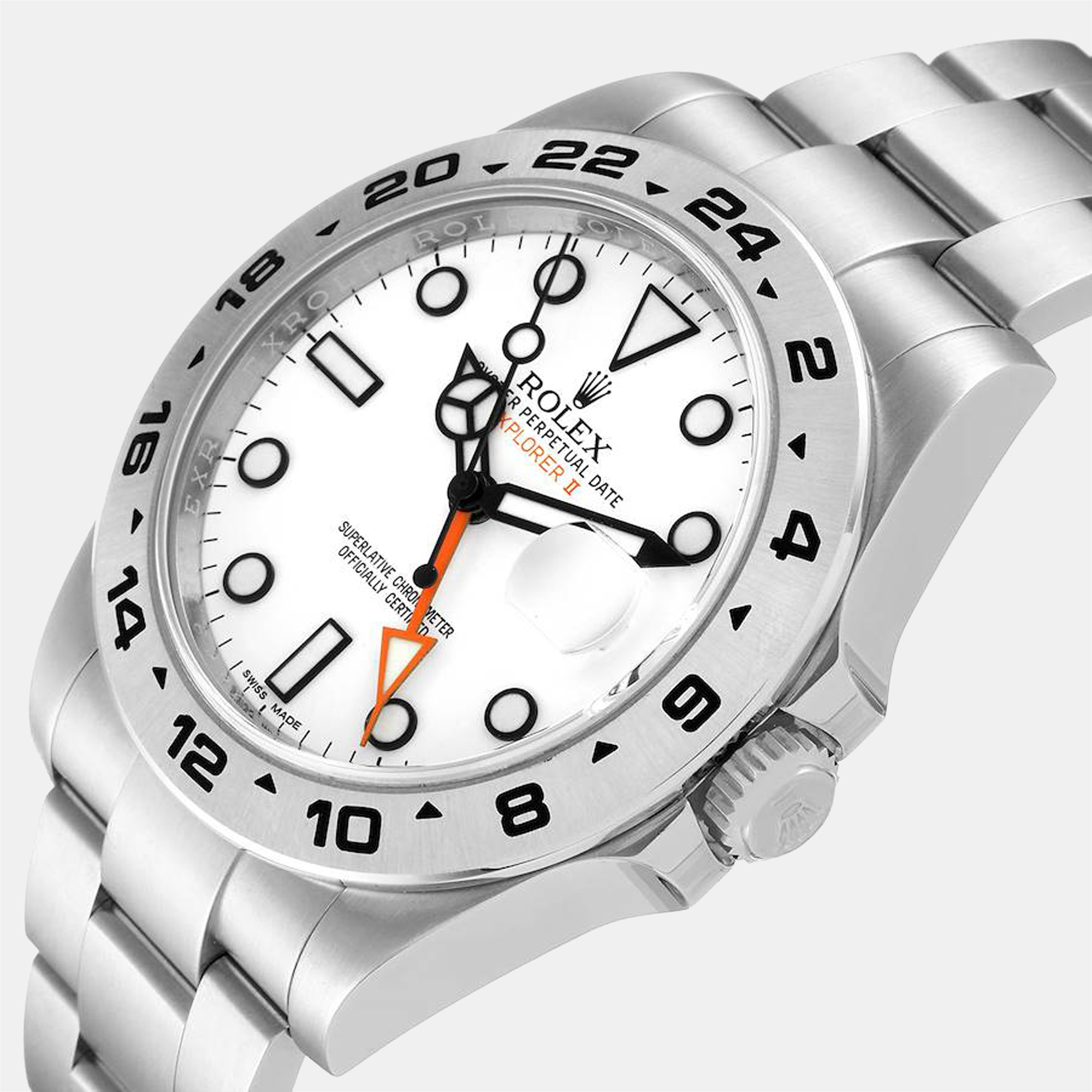 Rolex White Stainless Steel Explorer II 216570 Automatic Men's Wristwatch 42 mm
Rolex White Stainless Steel Explorer II 216570 Automatic Men's Wristwatch 42 mm