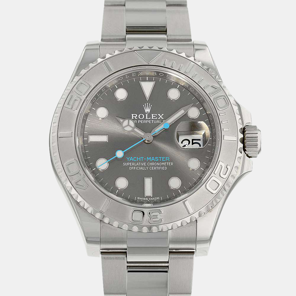 Rolex Grey Stainless Steel Yacht Master 116622 Men's Wristwatch 40 mm