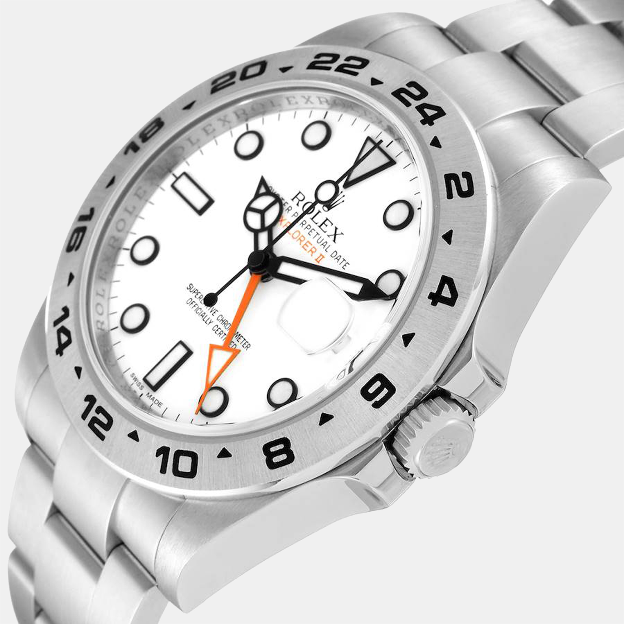 Rolex White Stainless Steel Explorer II 216570 Automatic Men's Wristwatch 42 mm
Rolex White Stainless Steel Explorer II 216570 Automatic Men's Wristwatch 42 mm