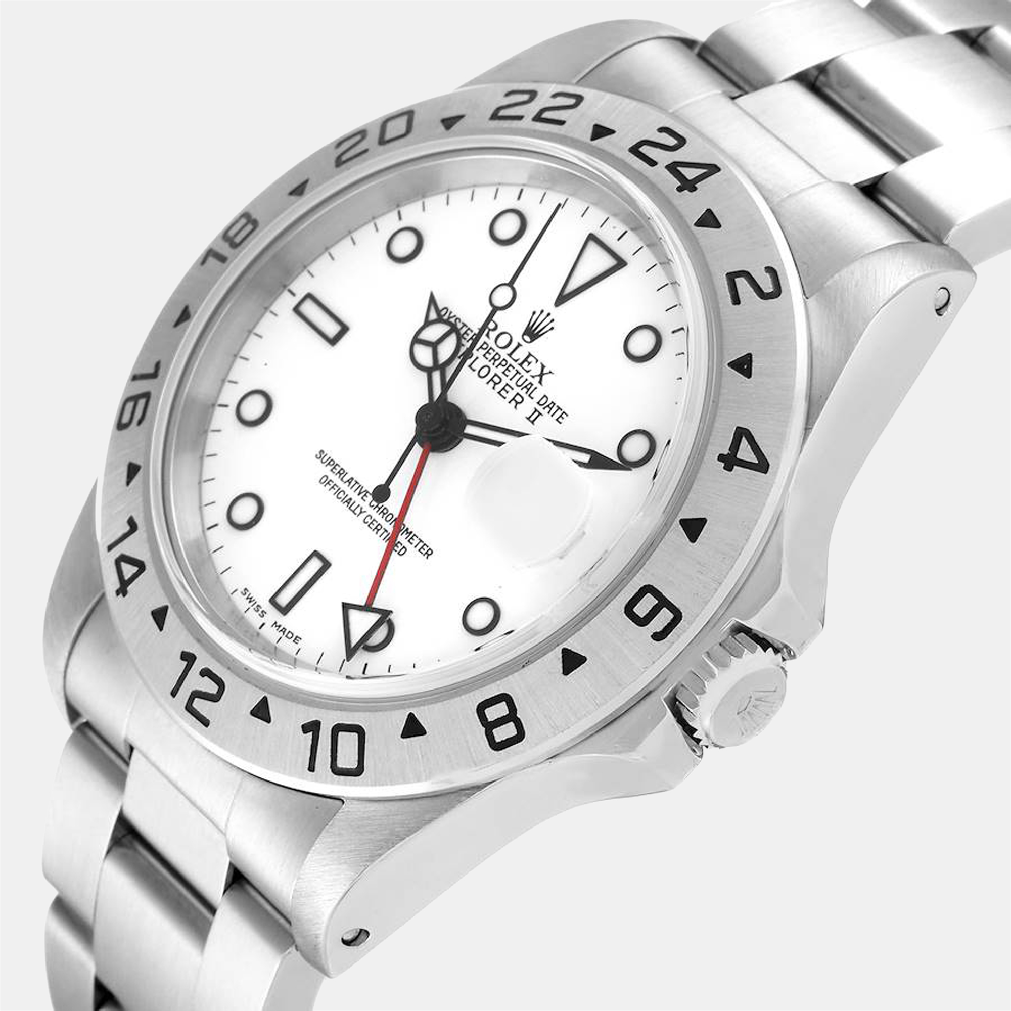 Rolex Whie Stainless Steel Explorer II 16570 Automatic Men's Wristwatch 40 mm, White
Rolex Whie Stainless Steel Explorer II 16570 Automatic Men's Wristwatch 40 mm, White