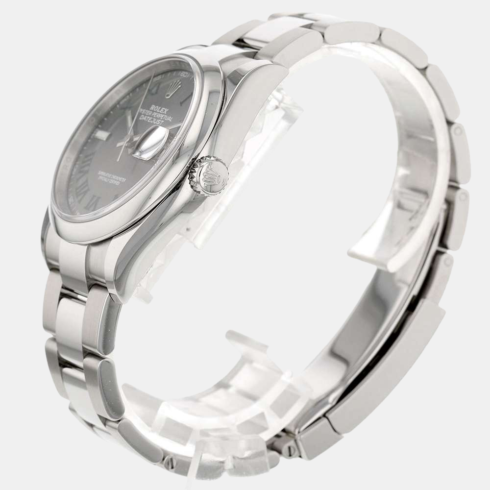 Rolex Grey Stainless Steel Datejust 126200 Automatic Men's Wristwatch 36 mm
Rolex Grey Stainless Steel Datejust 126200 Automatic Men's Wristwatch 36 mm