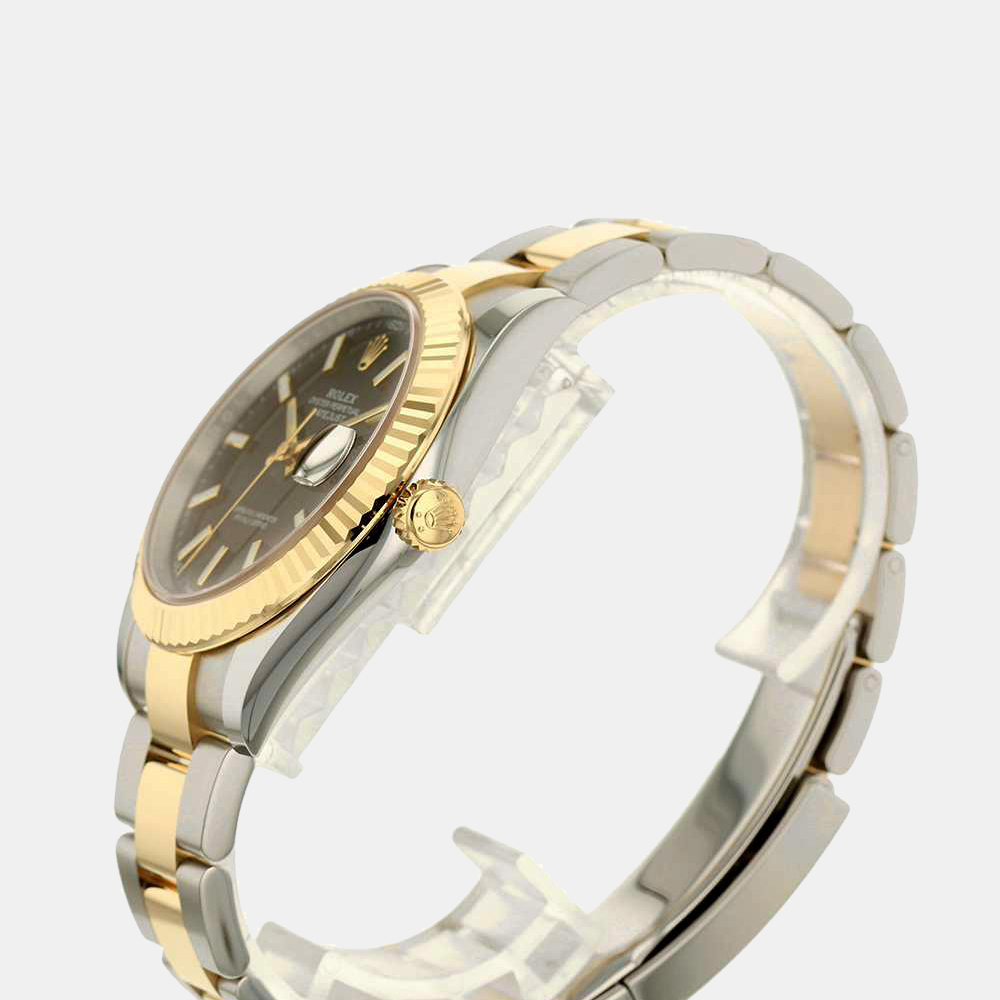 Rolex Black 18k Yellow Gold And Stainless Steel Datejust 126333 Automatic Men's Wristwatch 41 mm
Rolex Black 18k Yellow Gold And Stainless Steel Datejust 126333 Automatic Men's Wristwatch 41 mm