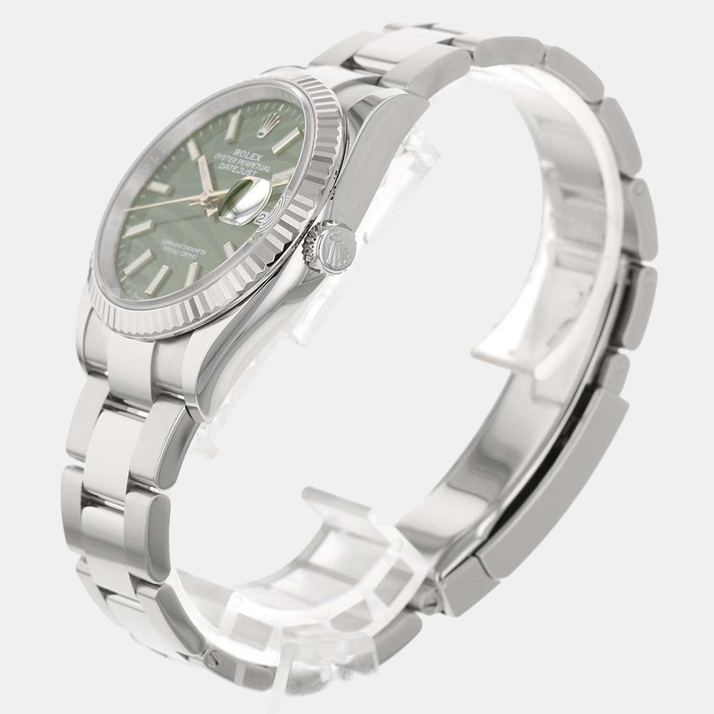 Rolex Green Stainless Steel Datejust 126234 Automatic Men's Wristwatch 36 mm
Rolex Green Stainless Steel Datejust 126234 Automatic Men's Wristwatch 36 mm