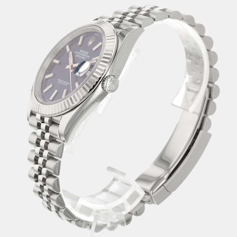 Rolex Blue 18k White Gold And Stainless Steel Datejust 126334 Automatic Men's Wristwatch 41 mm
Rolex Blue 18k White Gold And Stainless Steel Datejust 126334 Automatic Men's Wristwatch 41 mm