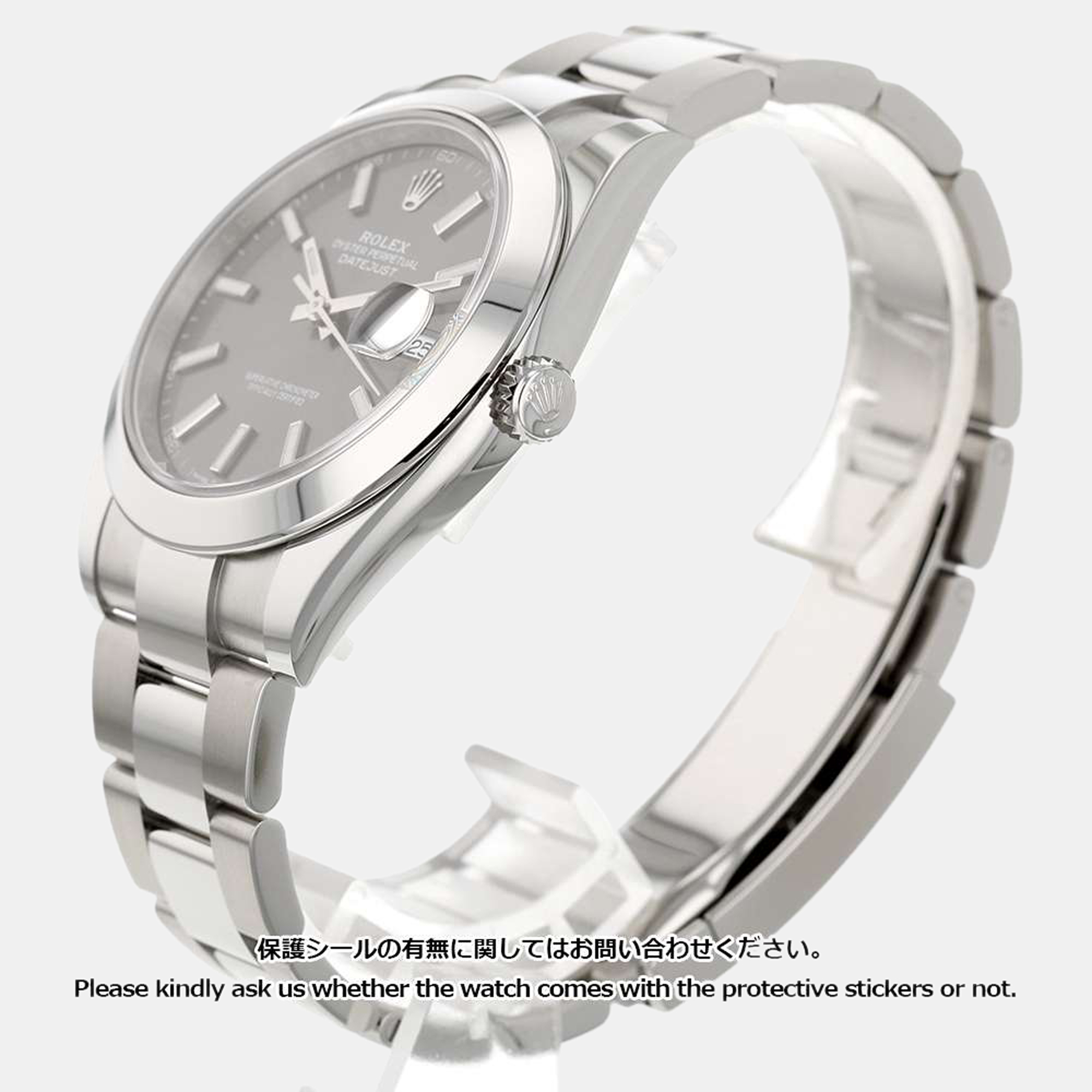 Rolex Grey Stainless Steel Datejust 126300 Automatic Men's Wristwatch 41 mm
Rolex Grey Stainless Steel Datejust 126300 Automatic Men's Wristwatch 41 mm