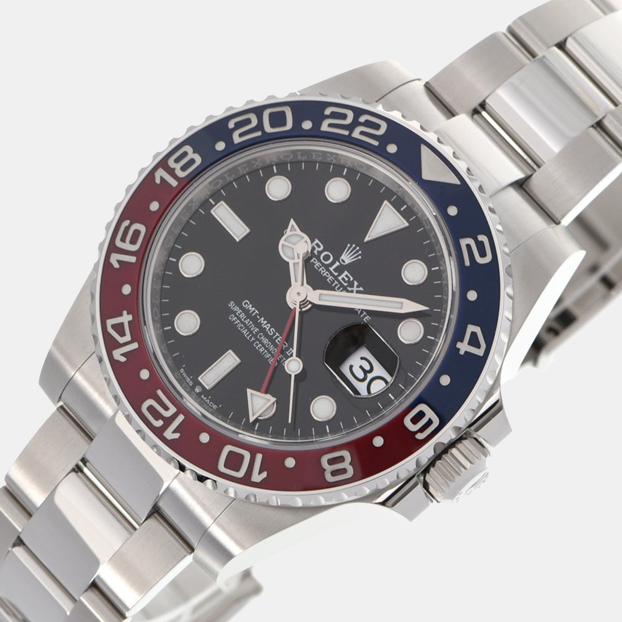 Rolex Black Stainless Steel GMT-Master II 126710 Automatic Men's Wristwatch 40 mm
Rolex Black Stainless Steel GMT-Master II 126710 Automatic Men's Wristwatch 40 mm