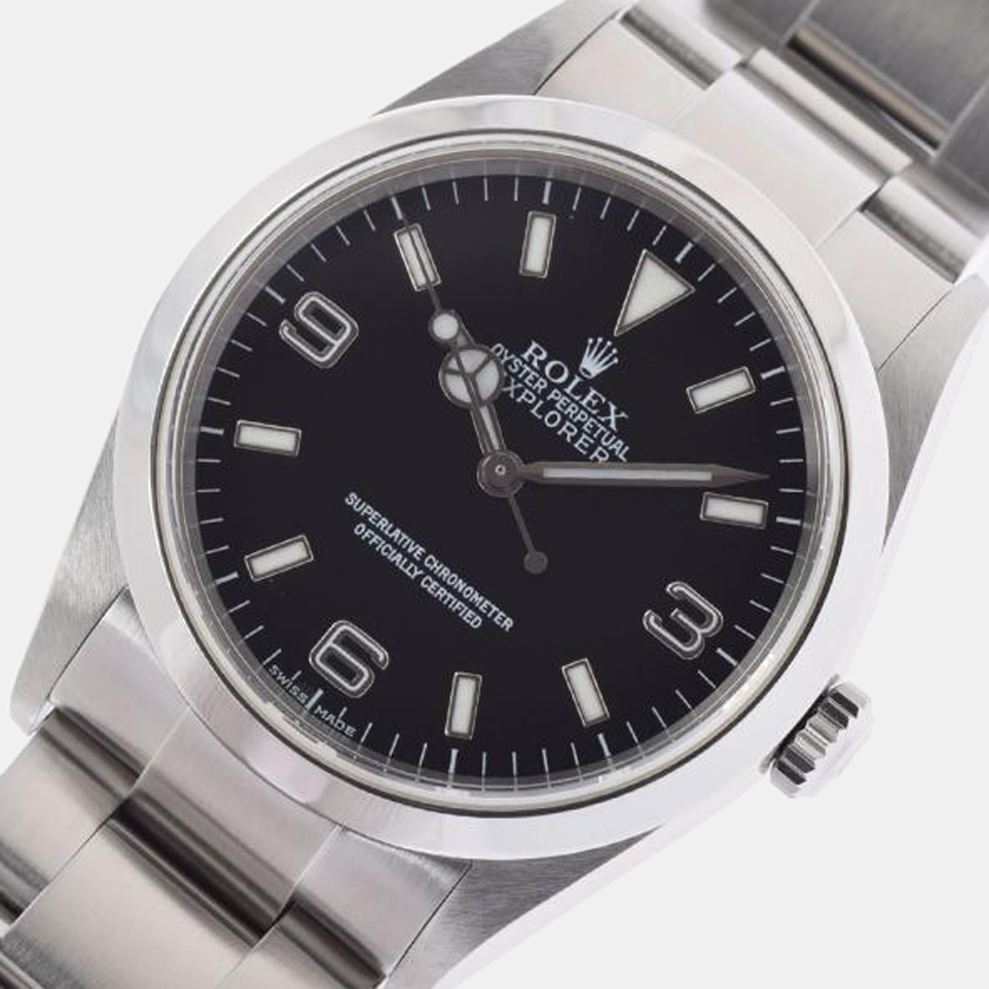 Rolex Black Stainless Steel Explorer 114270 Automatic Men's Wristwatch 36 mm
Rolex Black Stainless Steel Explorer 114270 Automatic Men's Wristwatch 36 mm