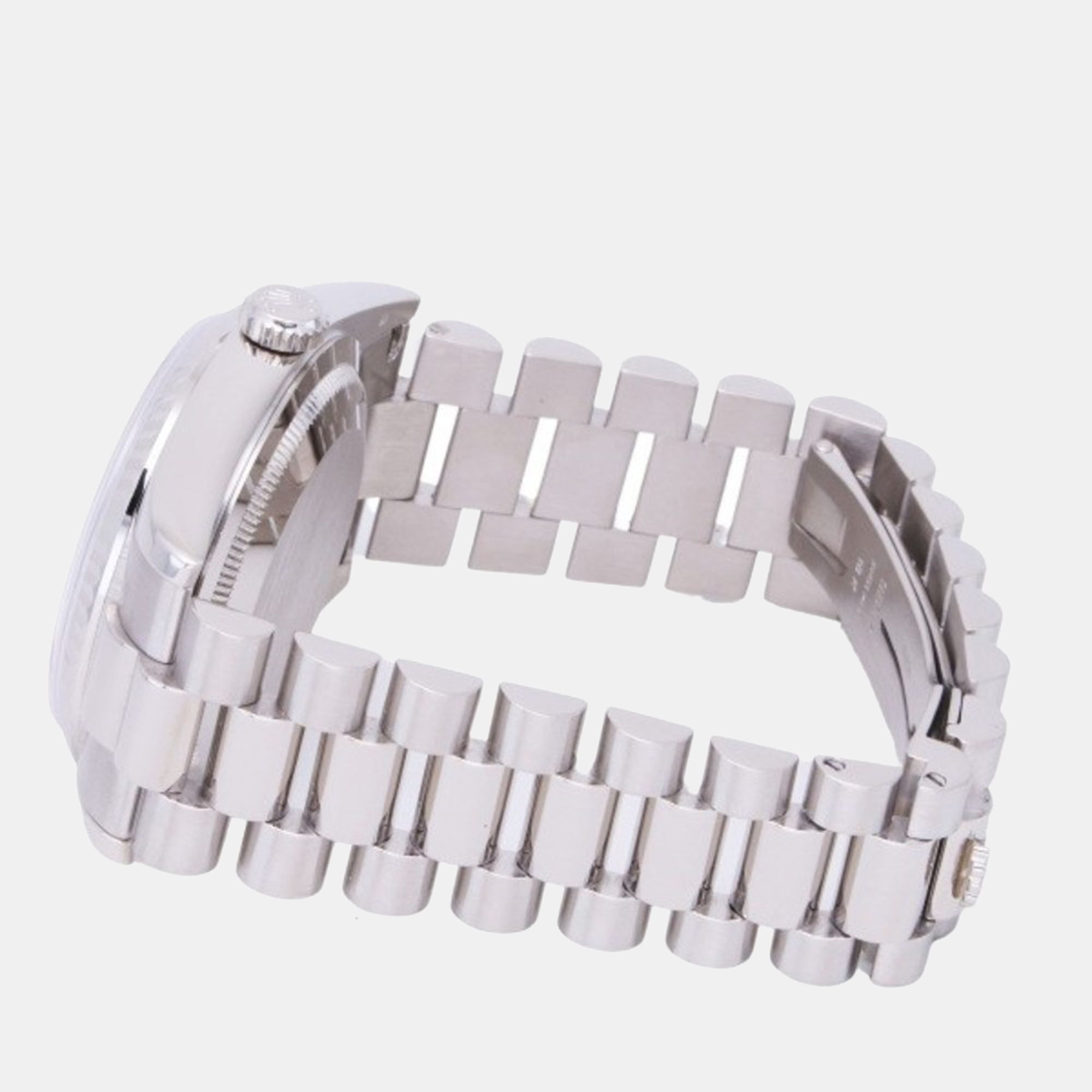 Rolex Pink Diamond 18k White Gold Day-Date 118239 Automatic Men's Wristwatch 36 Mm