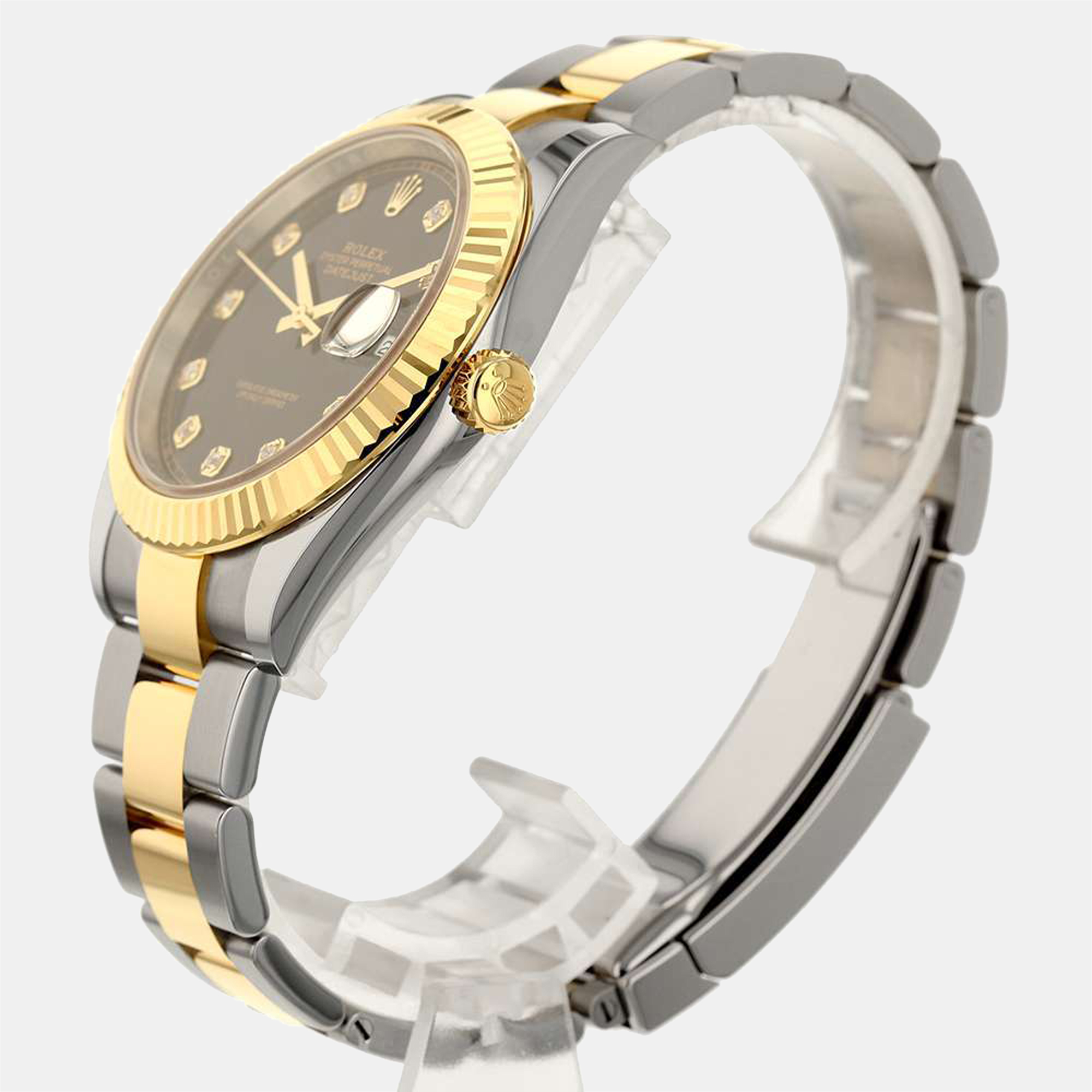 Rolex Black Diamonds 18k Yellow Gold And Stainless Steel Datejust 126333 Automatic Men's Wristwatch 41 mm
Rolex Black Diamonds 18k Yellow Gold And Stainless Steel Datejust 126333 Automatic Men's Wristwatch 41 mm