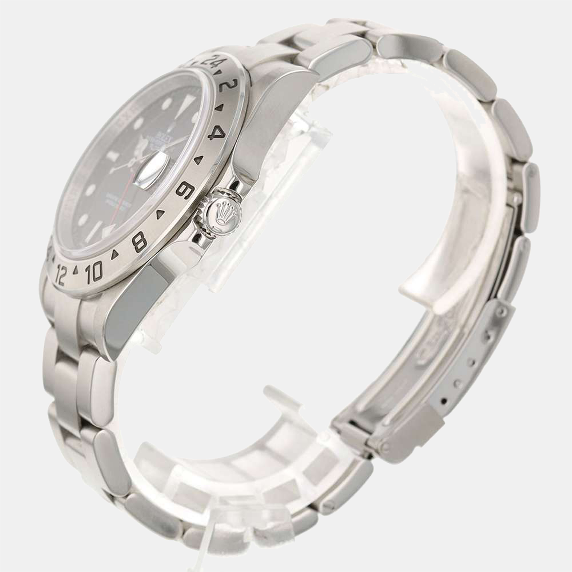 Rolex Black Stainless Steel Explorer II 16570 Automatic Men's Wristwatch 40 mm
Rolex Black Stainless Steel Explorer II 16570 Automatic Men's Wristwatch 40 mm