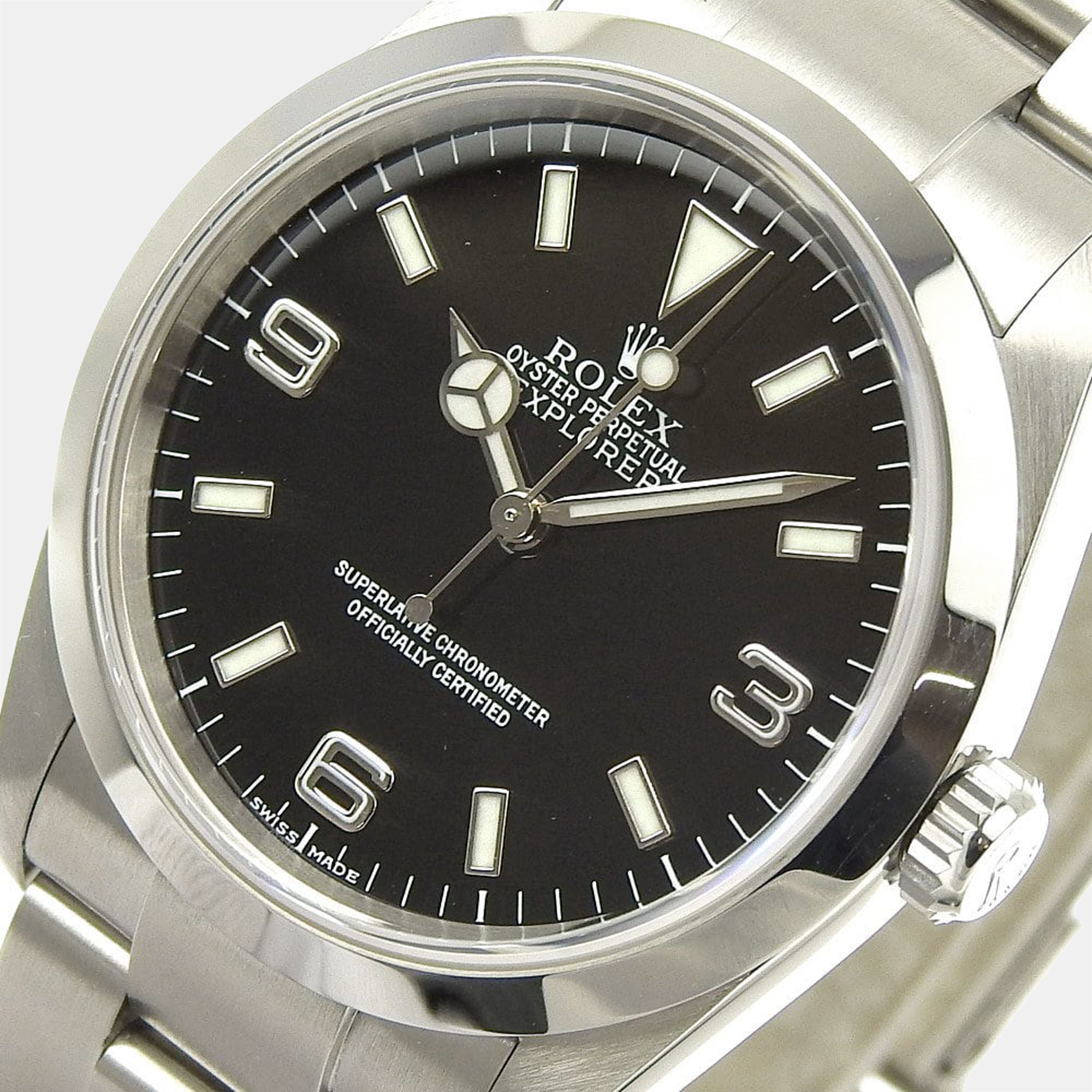 Rolex Black Stainless Steel Explorer 114270 Automatic Men's Wristwatch 36 mm
Rolex Black Stainless Steel Explorer 114270 Automatic Men's Wristwatch 36 mm
