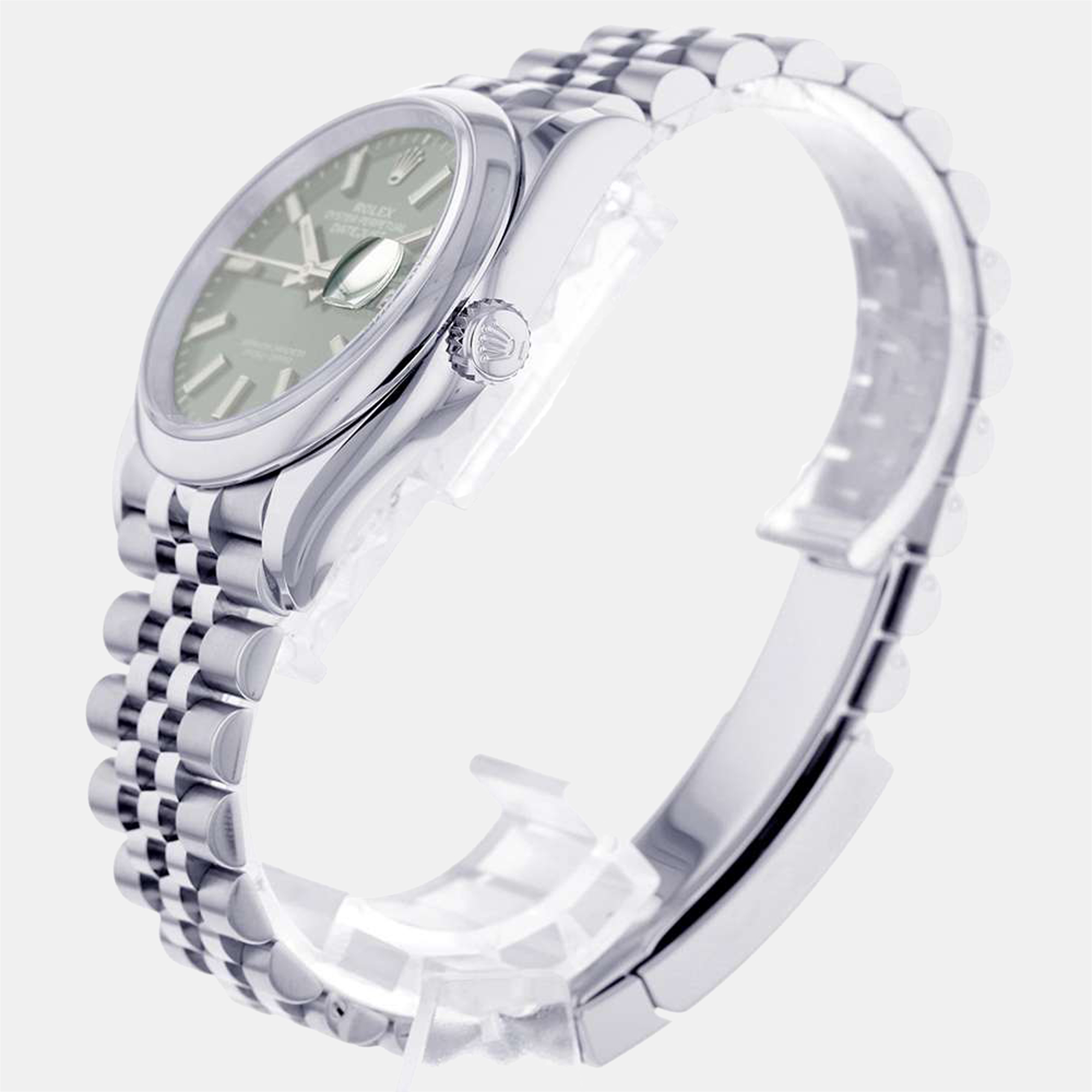 Rolex Green Stainless Steel Datejust 126200 Automatic Men's Wristwatch 36 mm
Rolex Green Stainless Steel Datejust 126200 Automatic Men's Wristwatch 36 mm