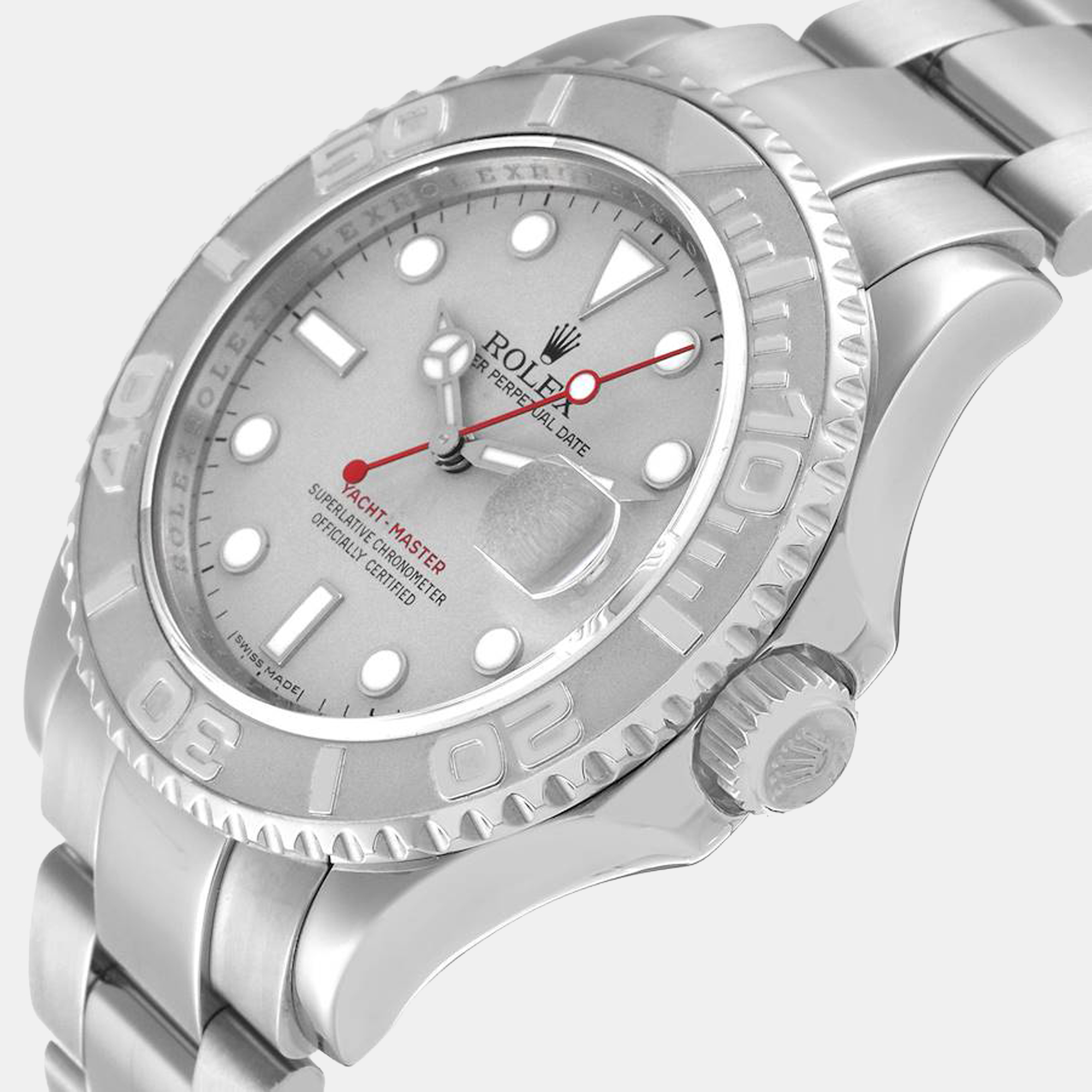 Rolex Silver Stainless Steel Yacht-Master 16622 Automatic Men's Wristwatch 40 mm
Rolex Silver Stainless Steel Yacht-Master 16622 Automatic Men's Wristwatch 40 mm