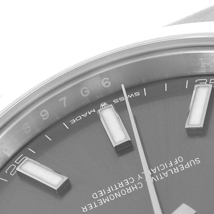 Rolex Grey Stainless Steel Datejust 126300 Automatic Men's Wristwatch 41 Mm