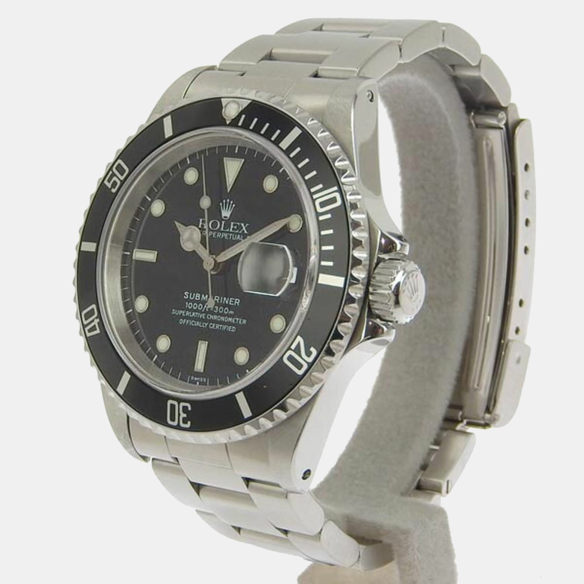 Rolex Black Stainless Steel Submariner 16610 Automatic Men's Wristwatch 40 mm
Rolex Black Stainless Steel Submariner 16610 Automatic Men's Wristwatch 40 mm