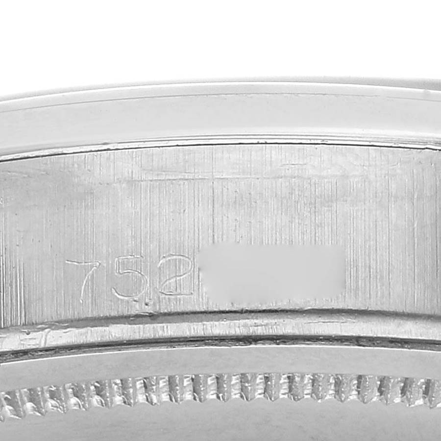 Rolex Silver Stainless Steel Oysterdate 6694 Men's Wristwatch 35 Mm