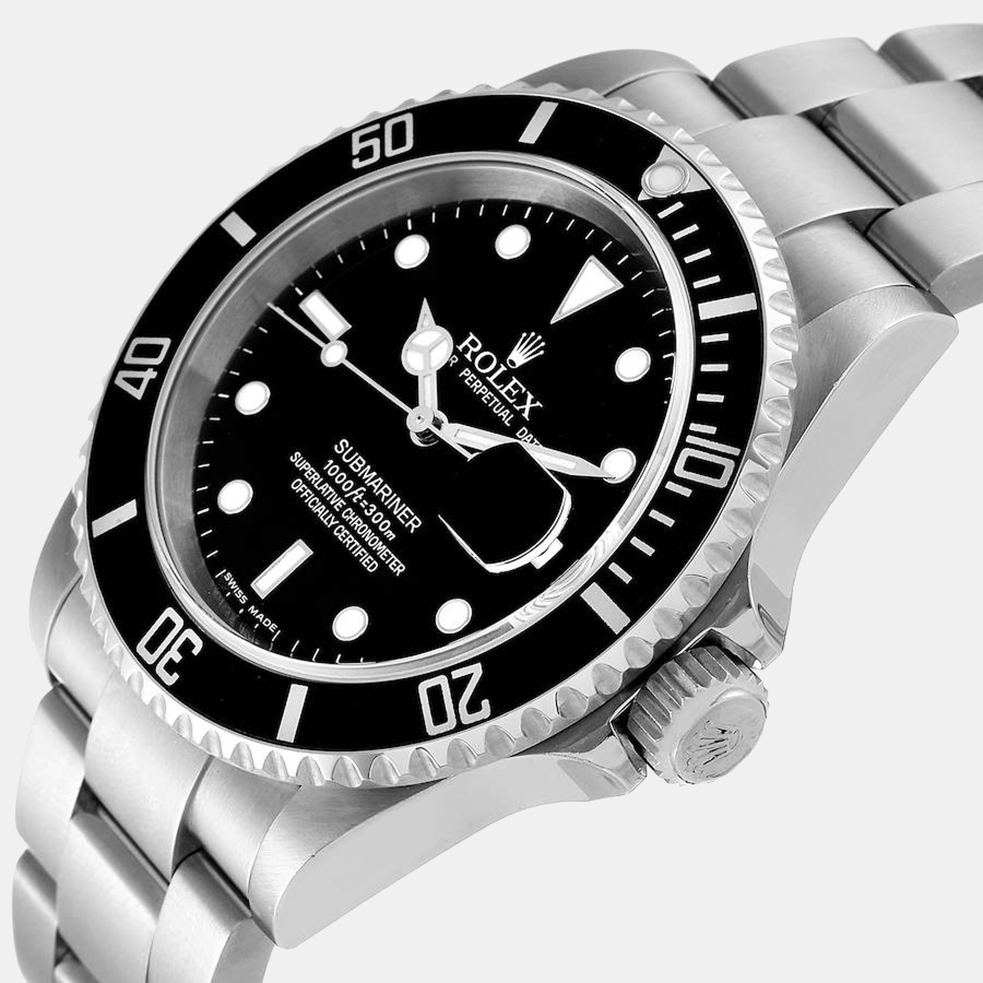 Rolex Black Stainless Steel Submariner 16610 Automatic Men's Wristwatch 40 mm
Rolex Black Stainless Steel Submariner 16610 Automatic Men's Wristwatch 40 mm