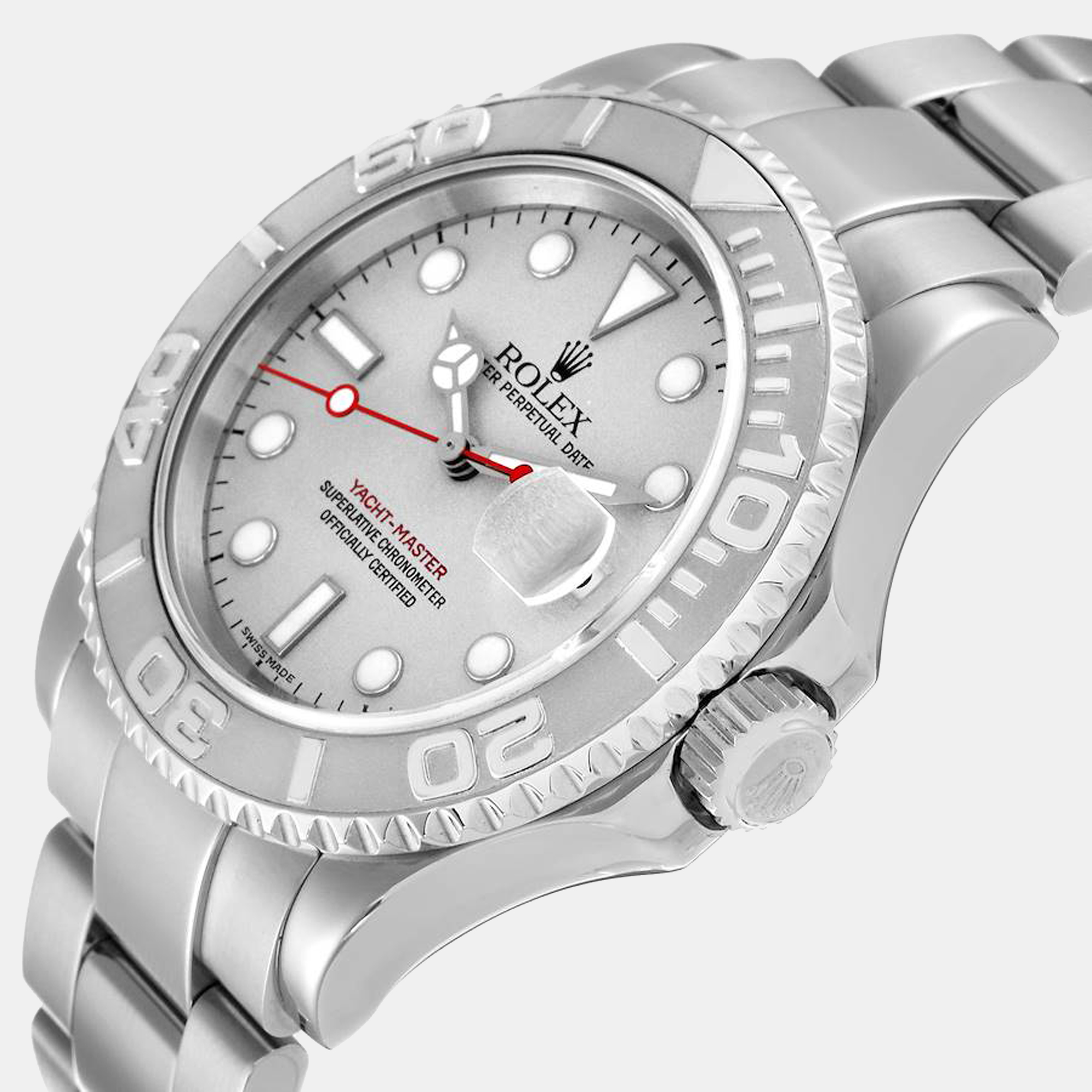 Rolex Silver Stainless Steel Yacht-Master 16622 Automatic Men's Wristwatch 40 mm
Rolex Silver Stainless Steel Yacht-Master 16622 Automatic Men's Wristwatch 40 mm