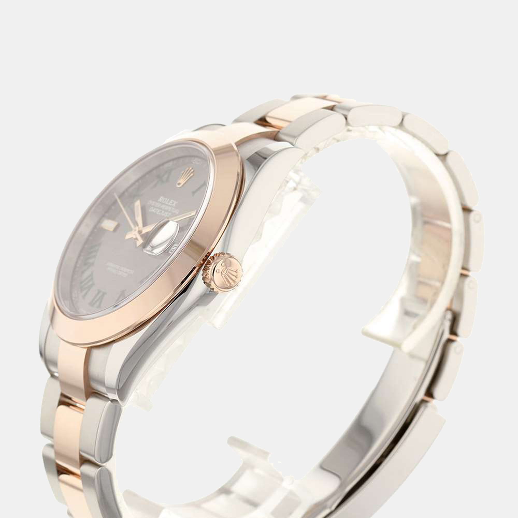 Rolex Grey 18k Rose Gold And Stainless Steel Datejust 126301 Men's Wristwatch 41 mm
Rolex Grey 18k Rose Gold And Stainless Steel Datejust 126301 Men's Wristwatch 41 mm