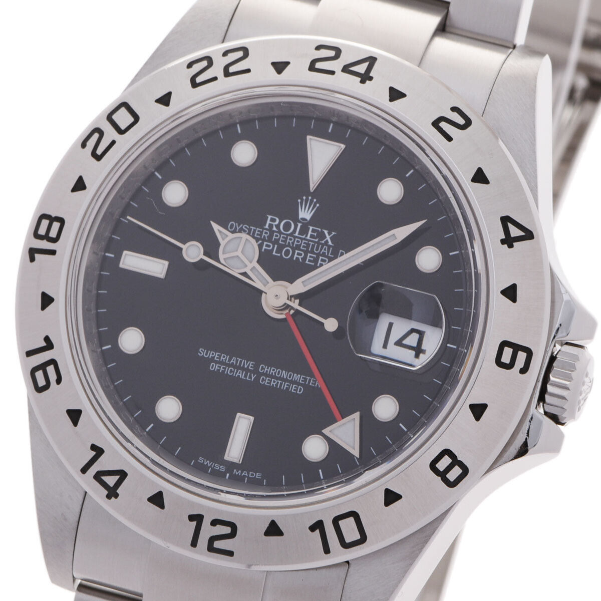 Rolex Black Stainless Steel Explorer II 16570 Men's Wristwatch 40 Mm