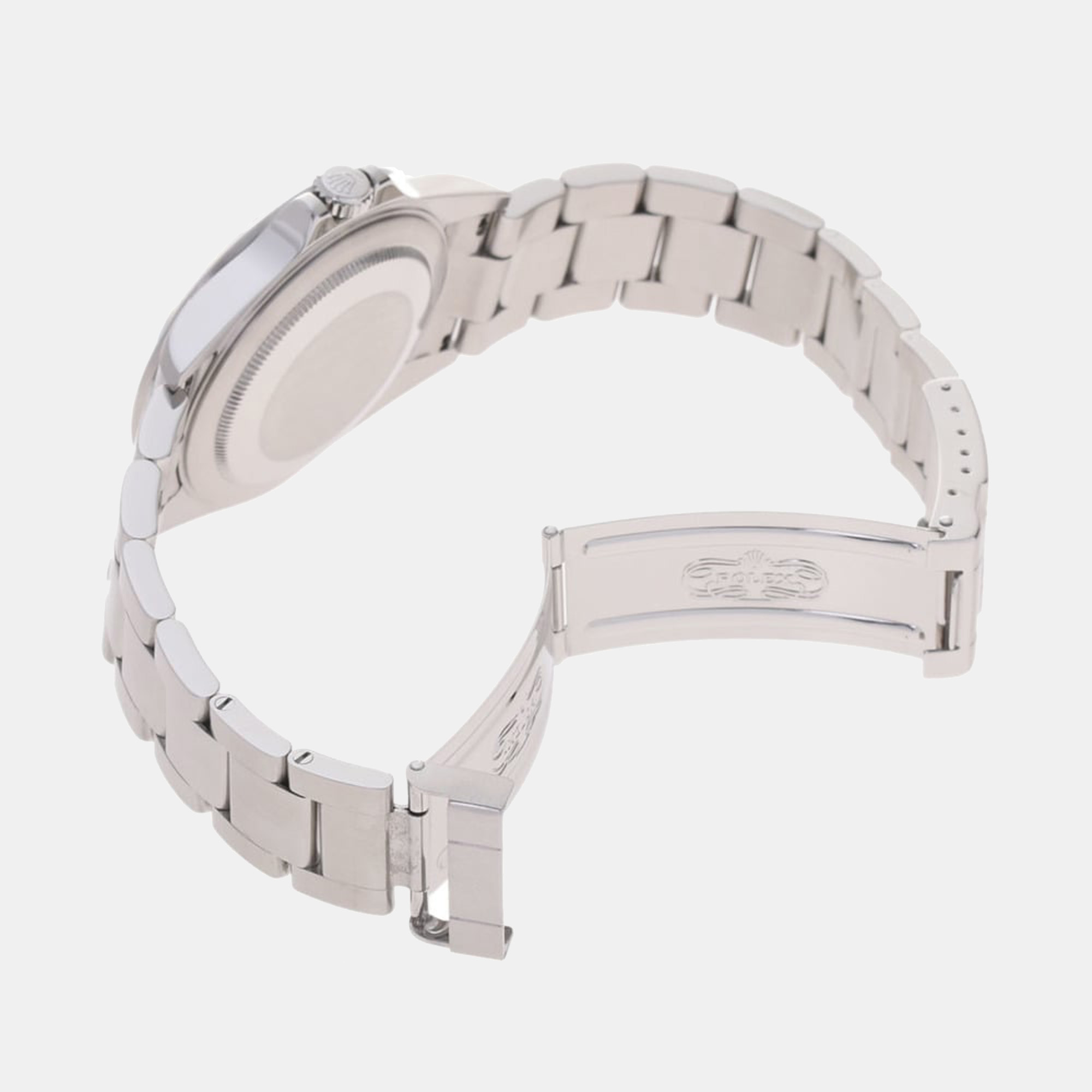 Rolex Black Stainless Steel Explorer 16570 Automatic Men's Wristwatch 40 Mm