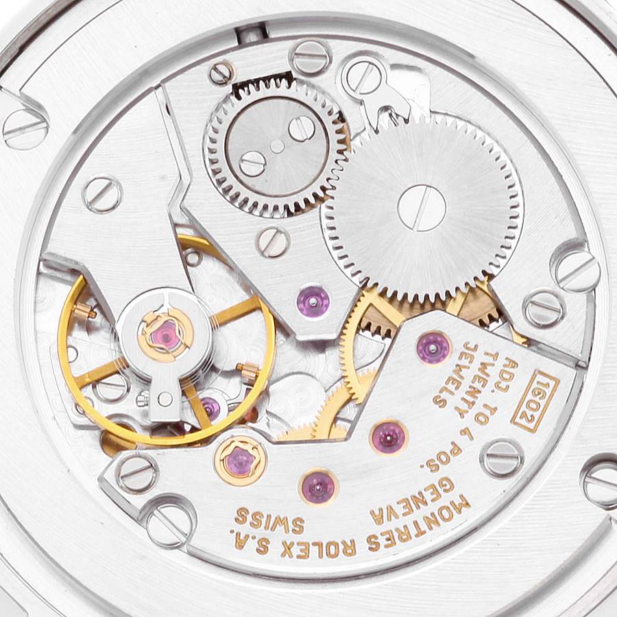 Rolex MOP 18K White Gold Cellini 5115 Men's Wristwatch 32 Mm