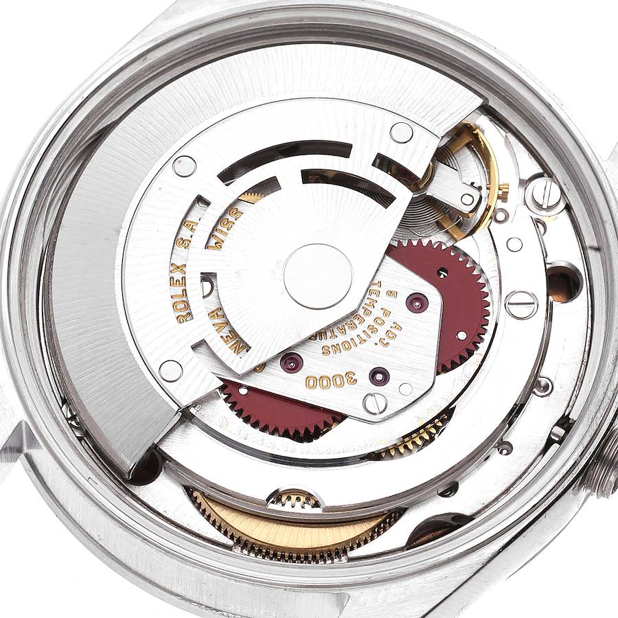 Rolex Salmon Stainless Steel Air-King 14000 Men's Wristwatch 34 Mm