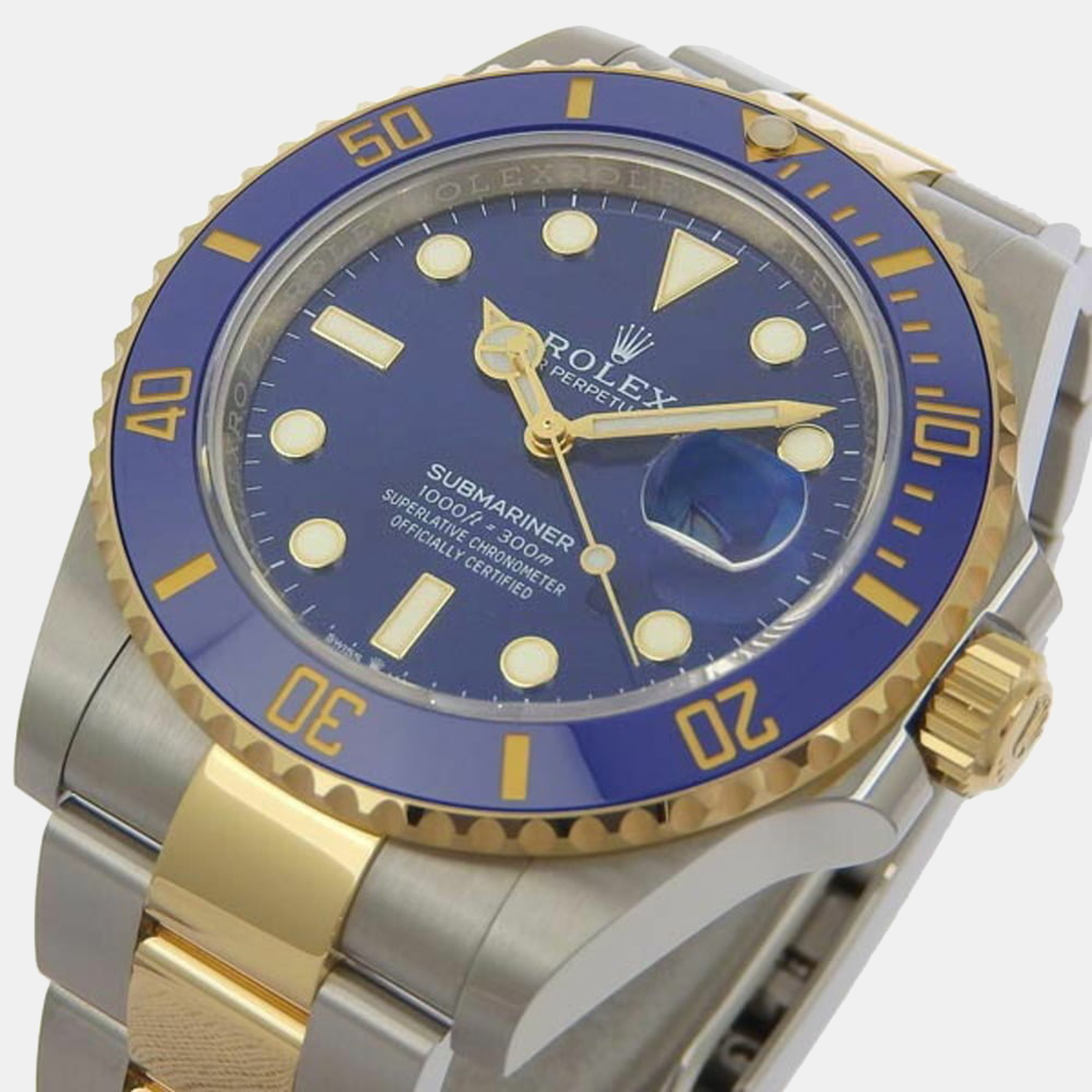 Rolex Blue 18K Yellow Gold and Stainless Steel Submariner 126613LB Automatic Men's Wristwatch
Rolex Blue 18K Yellow Gold and Stainless Steel Submariner 126613LB Automatic Men's Wristwatch