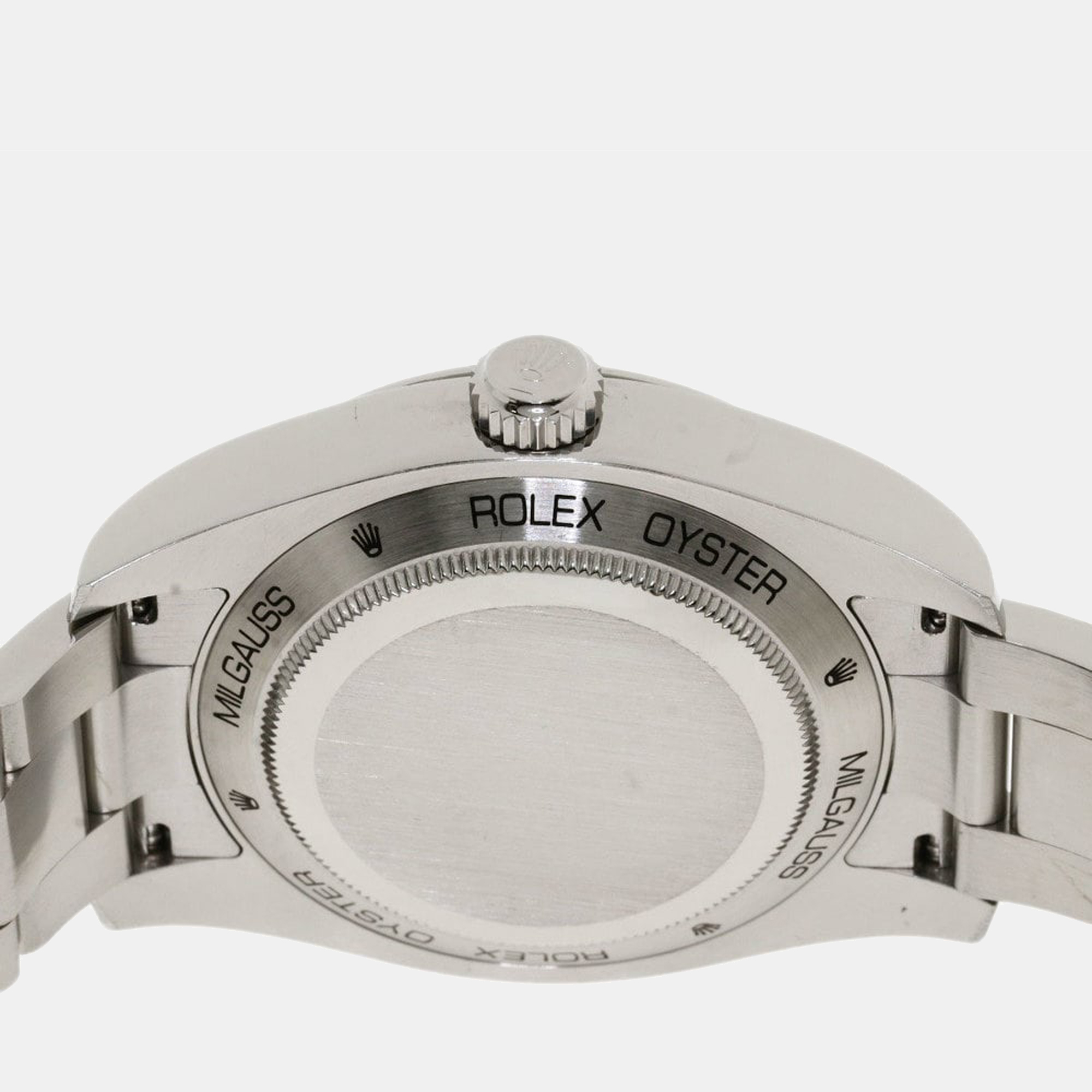 Rolex Black Stainless Steel Milgauss 116400GV Men's Wristwatch 40 Mm