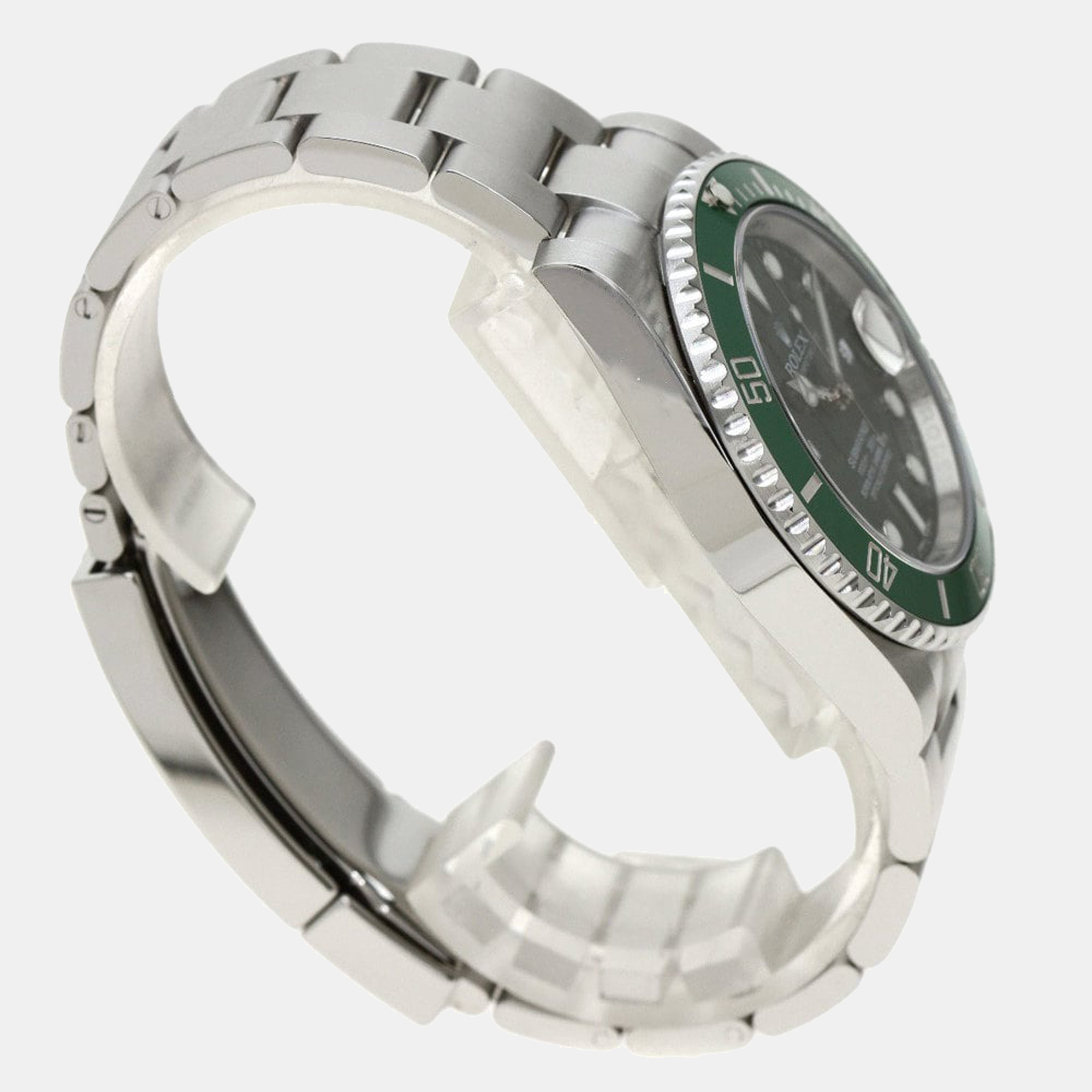 Rolex Black Stainless Steel Submariner 116610LV Men's Wristwatch 40 Mm