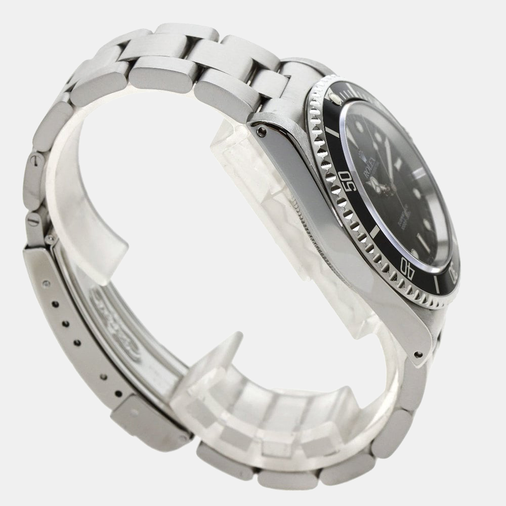 Rolex Black Stainless Steel Submariner 14060 Men's Wristwatch 40 Mm