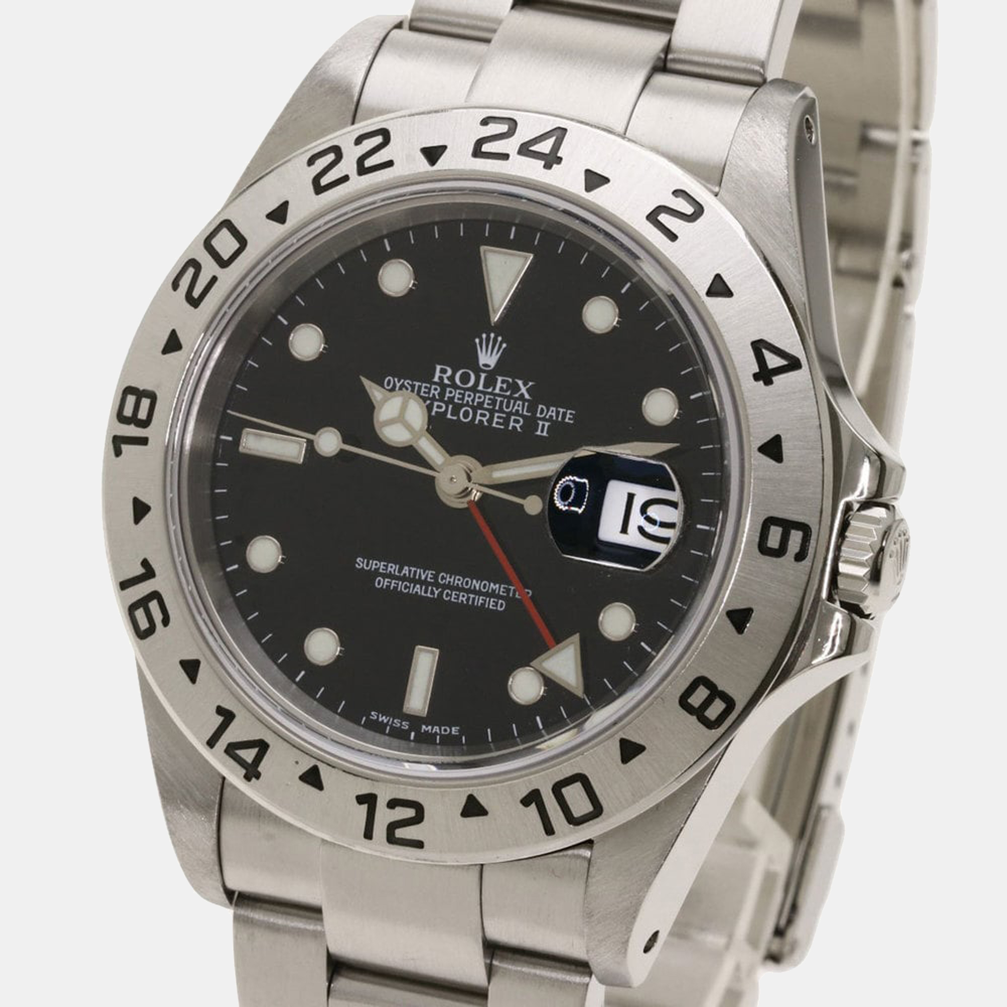 Rolex Black Stainless Steel Explorer 16570 Men's Wristwatch 40 Mm