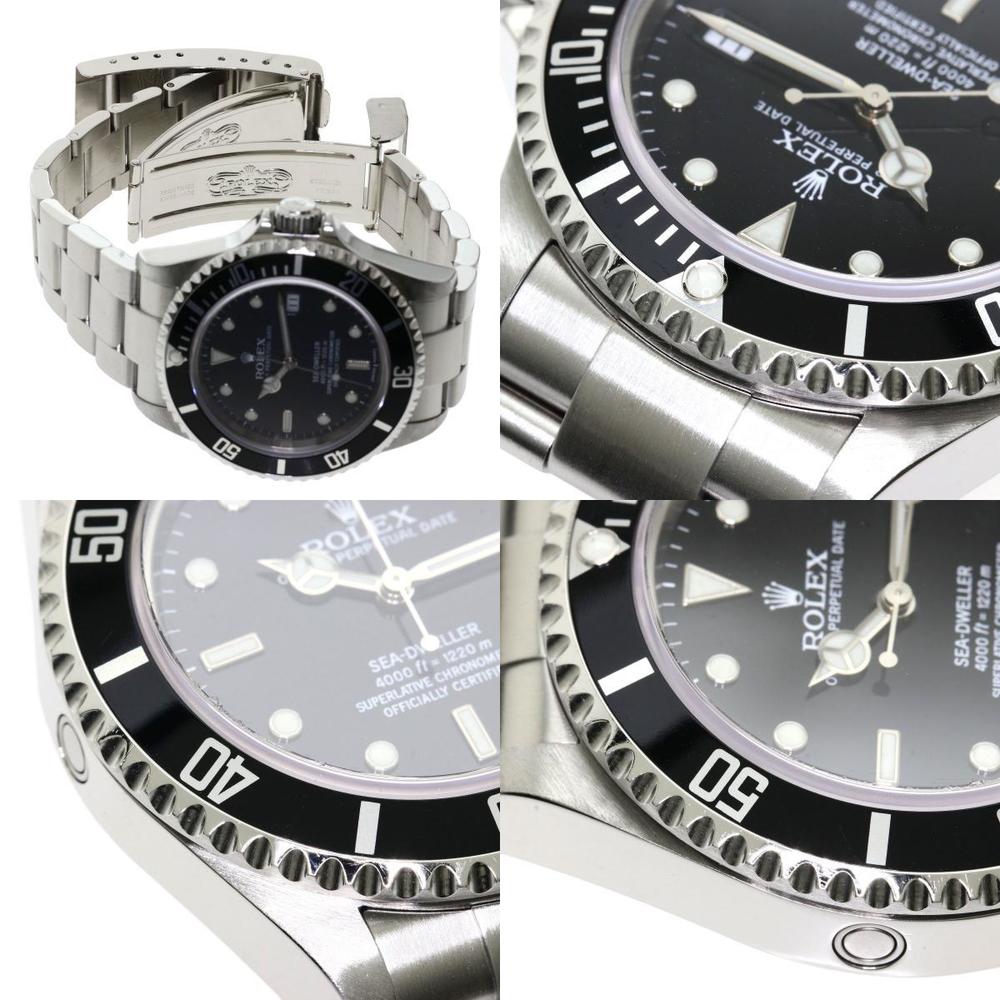 Rolex Black Stainless Steel Sea-Dweller 16600 Men's Wristwatch 40 Mm