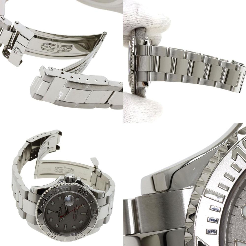 Rolex Silver Stainless Steel Yacht-Master 16622 Men's Wristwatch 40 Mm