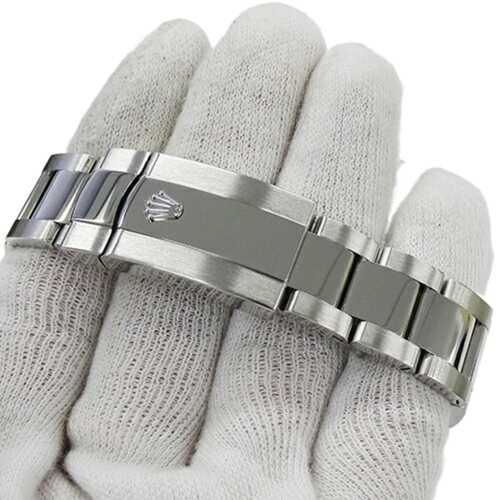Rolex White Stainless Steel Datejust 116200 Men's Wristwatch 36 Mm