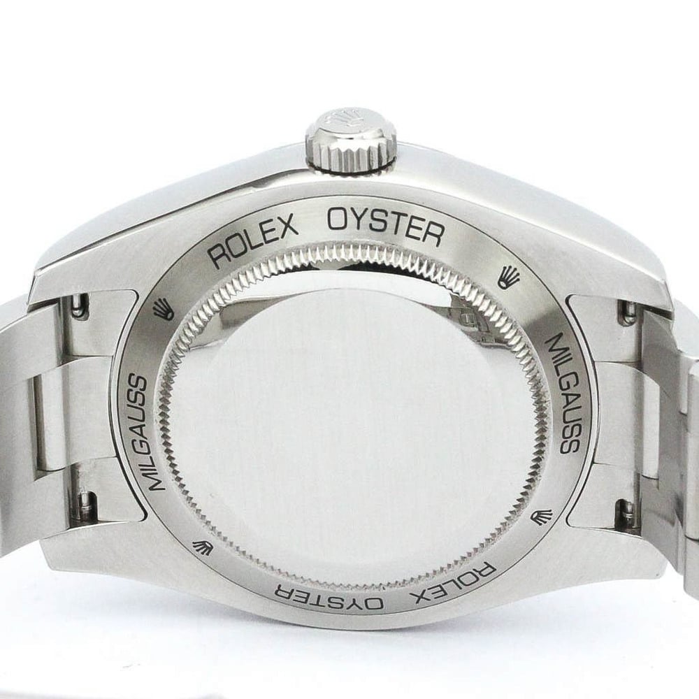 Rolex Black Stainless Steel Milgauss 116400 Men's Wristwatch 40 Mm