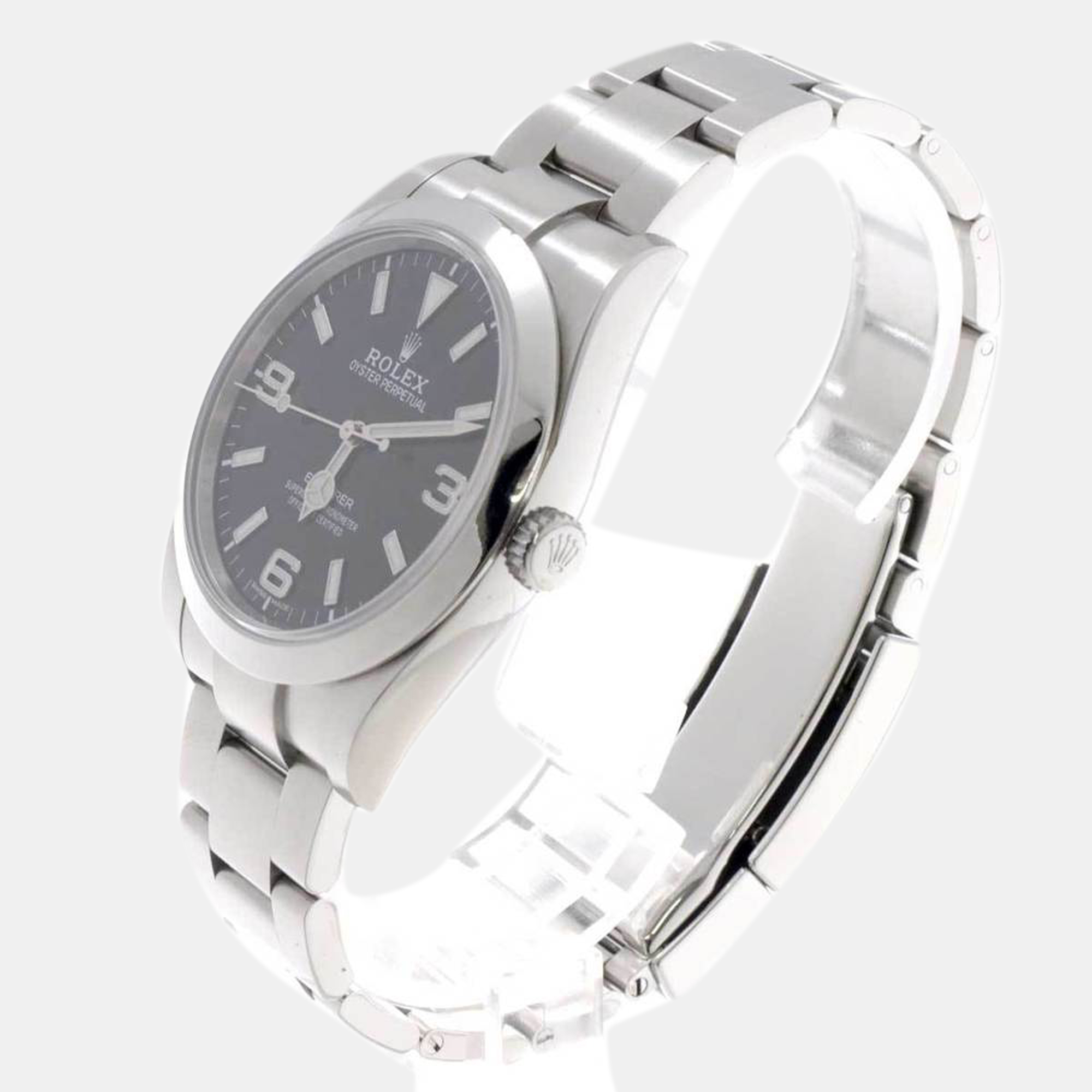 Rolex Black Stainless Steel Explorer 214270 Men's Wristwatch 39 mm
Rolex Black Stainless Steel Explorer 214270 Men's Wristwatch 39 mm