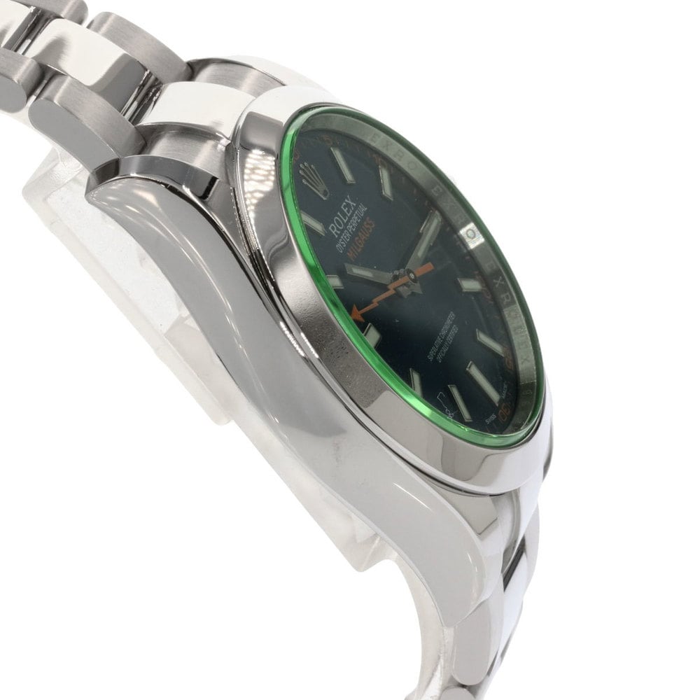 Rolex Blue Stainless Steel Milgauss 116400GV Men's Wristwatch 40 Mm