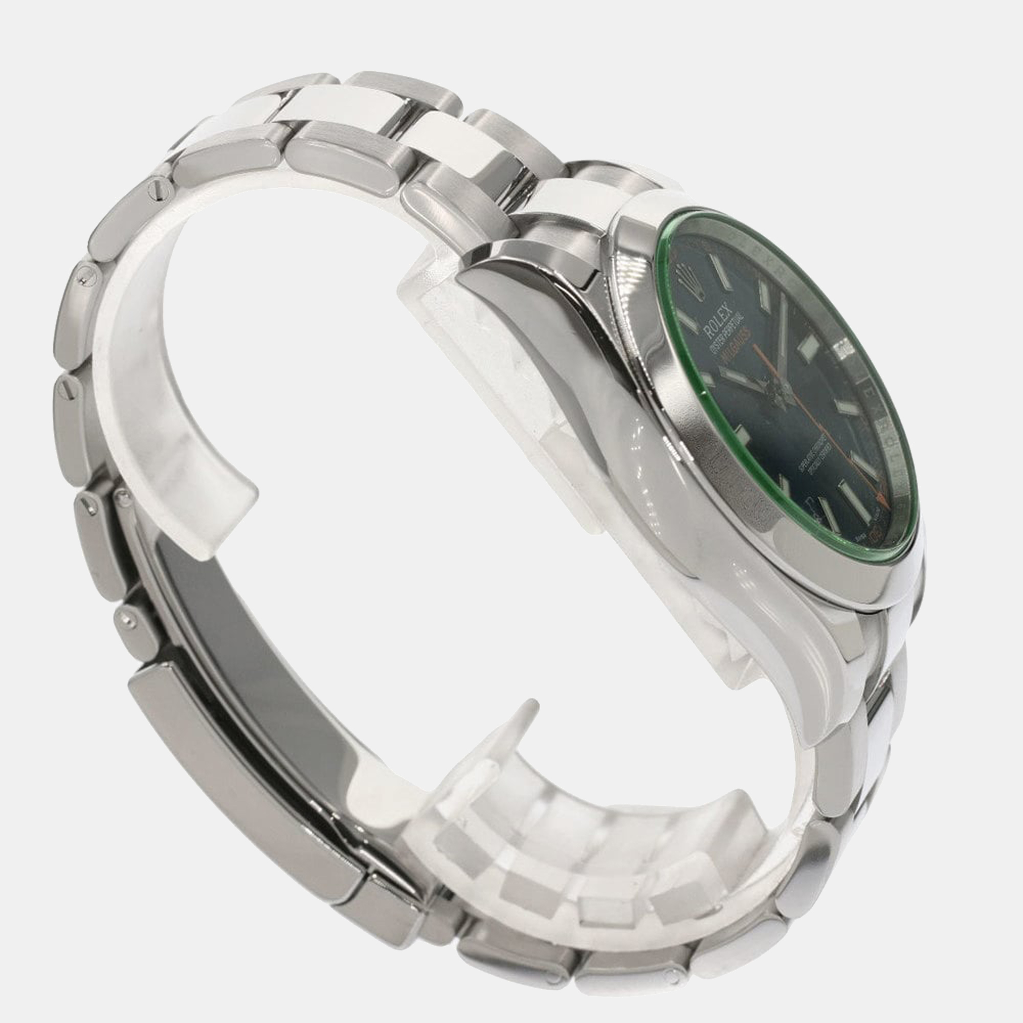 Rolex Blue Stainless Steel Milgauss 116400GV Men's Wristwatch 40 Mm